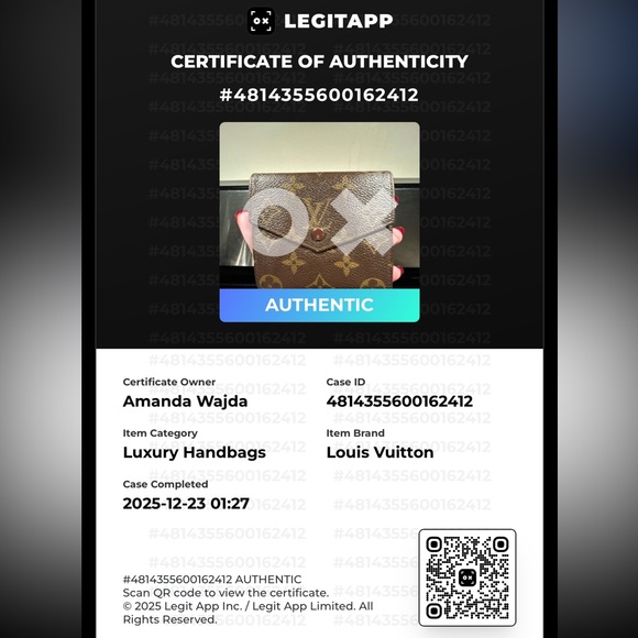 Louis Vuitton Brown Monogram Wallet - Picture 9 of 10